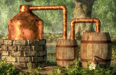 Copper pot still